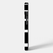 黒と白のストライプのCase-Mate iPhoneケース Case-Mate iPhoneケース (裏面 / 左)