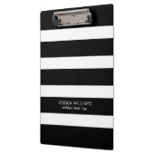 黒と白のストライプパターン クリップボード (左)