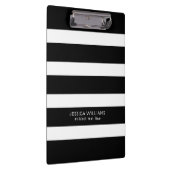 黒と白のストライプパターン クリップボード (右)