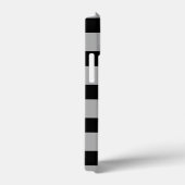 黒と白のストライプパターン Case-Mate iPhoneケース (裏面 / 右)