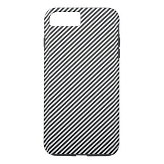 黒と白のストライプ iPhone 8 PLUS/7 PLUSケース