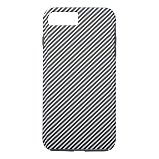 黒と白のストライプ Case-Mate iPhoneケース (裏面)