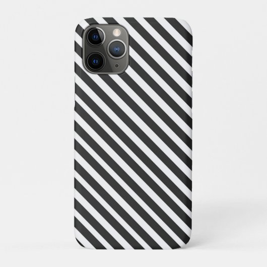 黒と白のストライプ Case-Mate iPhoneケース (裏)