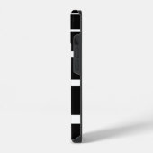 黒と白のストライプ Case-Mate iPhoneケース iPhone 14ケース (左側面)