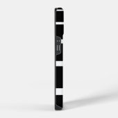 黒と白のストライプ Case-Mate iPhoneケース iPhone 14ケース (右側面)