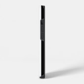 黒と白のストライプ iPhoneケース (左側面)