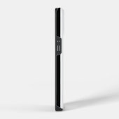 黒と白のストライプ iPhoneケース (右側面)