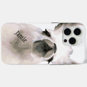 黒と白のスヌーティなドラマラマ Case-Mate iPhoneケース (裏面 (横))