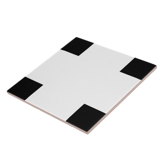 黒と白のセラミックタイル タイル (側面)