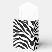 黒と白のゼブラ柄プリント フェイバーボックス (オープン)