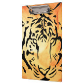 黒と白のタイガーシルエット クリップボード (左)