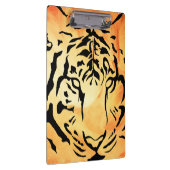 黒と白のタイガーシルエット クリップボード (右)