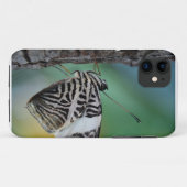 黒と白のタイガーバタフライ Case-Mate iPhoneケース (裏面(横))