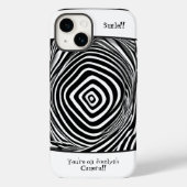 黒と白のタイムワープの錯覚 Case-Mate iPhoneケース (裏面)