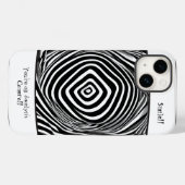 黒と白のタイムワープの錯覚 Case-Mate iPhoneケース (裏面 (横))