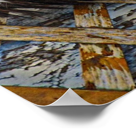 黒と白のタキシードのトム猫のフェンス ポスター (角)