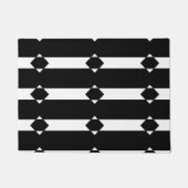 黒と白のダイヤの形 ドアマット (正面)