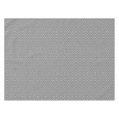 黒と白のダイヤモンドパターン テーブルクロス (正面(横))