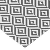 黒と白のダイヤモンドパターン テーブルクロス (アングル)