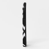黒と白のダイヤモンド柄 Case-Mate iPhoneケース (裏面/左)