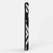 黒と白のダイヤモンド柄 Case-Mate iPhoneケース (裏面/右)