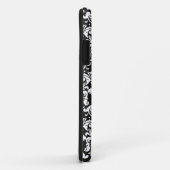 黒と白のダマスクが輝く Case-Mate iPhoneケース (裏面/右)