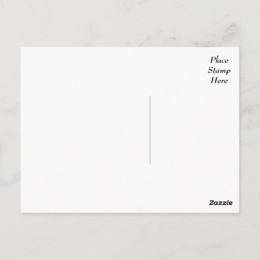 黒と白のダマスクのフローラはがき ポストカード (裏面)