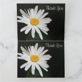 黒と白のダリアの感謝カード サンキューカード (内部)