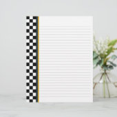 黒と白のチェックと黄色のアクセントバインダー (スタンド正面)