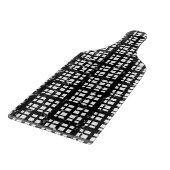 黒と白のチェック柄にペンキの飛沫 カッティングボード (角)