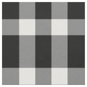 黒と白のチェック柄 ファブリック (クローズアップ)