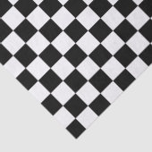 黒と白のチェック柄 薄葉紙 (詳細)
