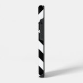 黒と白のチェブロン iPhoneケース (左側面)