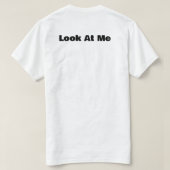 黒と白のデザインのメンズTシャツ Tシャツ (デザイン裏面)