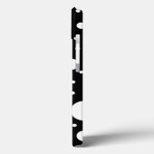 黒と白のデザイン 円 ドット Case-Mate iPhoneケース (裏面 / 左)