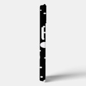 黒と白のデザイン 円 ドット Case-Mate iPhoneケース (裏面 / 右)