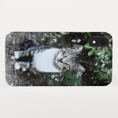 黒と白のトルコ猫の浪人 Case-Mate iPhoneケース (裏面(横))