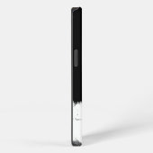 黒と白のドクロ iPhoneケース (右側面)