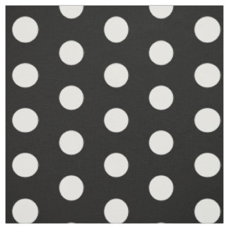 黒と白のドットパターン ファブリック