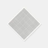 黒と白のドット模様 スタンダードカクテルナプキン (角)