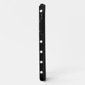 黒と白のドット Case-Mate iPhoneケース (裏面/左)