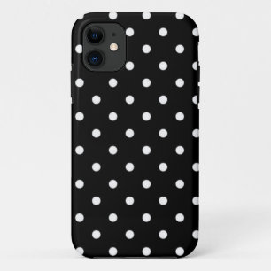 黒と白のドット iPhone 11 ケース