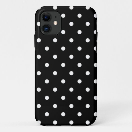 黒と白のドット Case-Mate iPhoneケース (裏面)