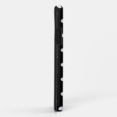 黒と白のドット Case-Mate iPhoneケース (裏面/右)