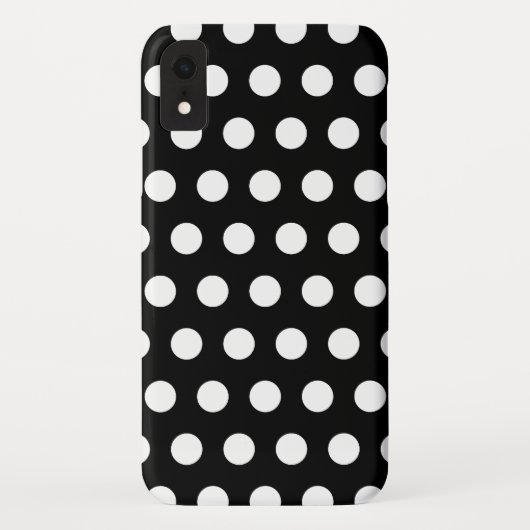 黒と白のドット Case-Mate iPhoneケース (裏面)