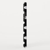 黒と白のドット Case-Mate iPhoneケース (裏面/右)
