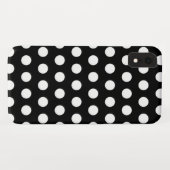 黒と白のドット Case-Mate iPhoneケース (裏面(横))