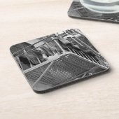 黒と白のドライクリーニング写真に下着 コースター (左側)