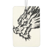 黒と白のドラゴン カーエアーフレッシュナー (裏面)