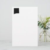 黒と白のニューメキシコ 便箋 (スタンド正面)